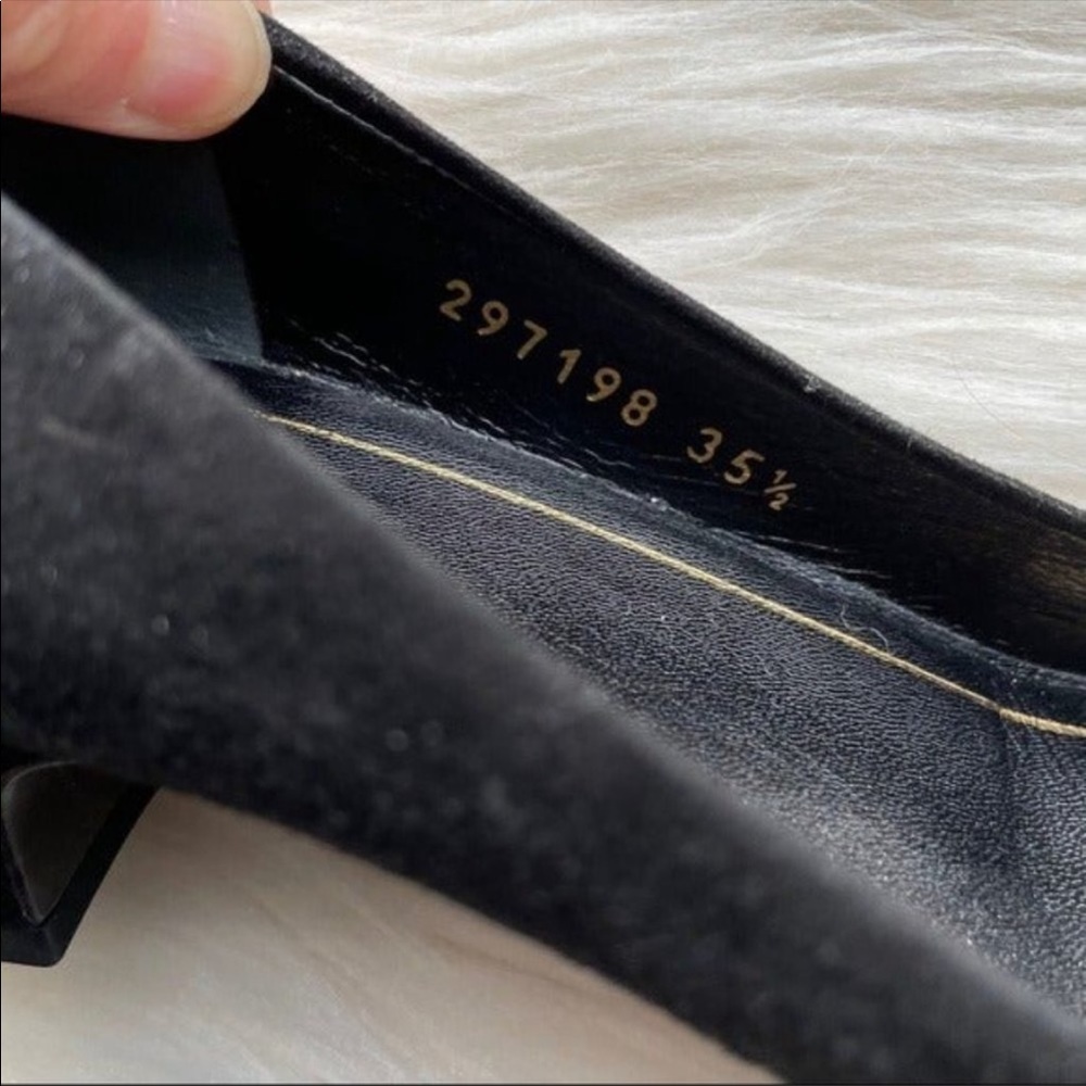NEW Gucci Studded Suede Flats - Picture 7 of 11